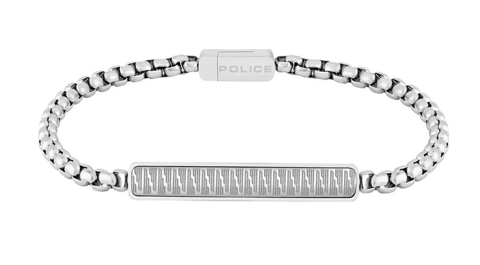 Pánský náramek z oceli Kostka/Venezia PJ.2647BSS-01 Police / Délka: 20 cm