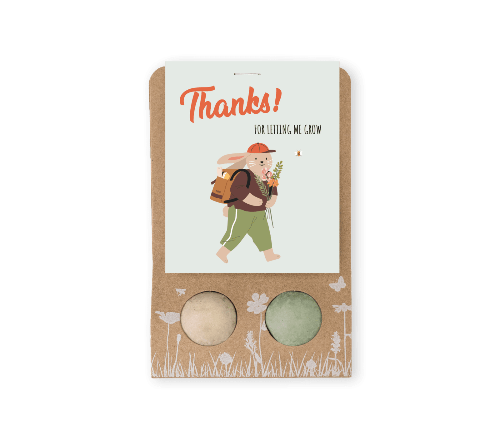 Blossombs Semínkové bomby - Drobný dáreček pro učitele - Zajíček (2 ks)