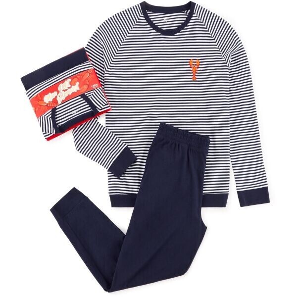 CELIO XJIPYHOM Pánské pyžamo, tmavě modrá, velikost