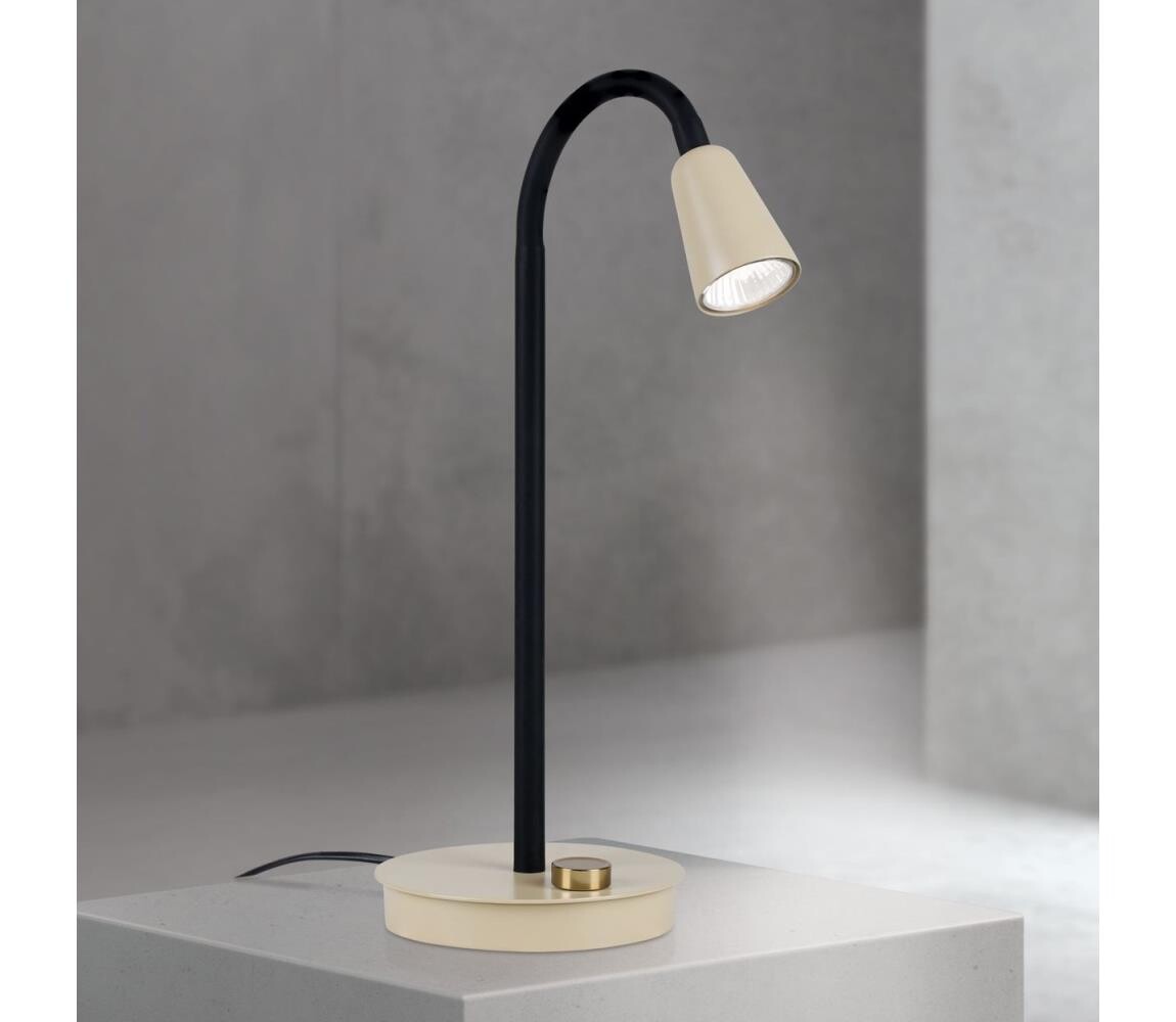 Orion - Stmívatelná flexibilní stolní lampa DOTTY 1xGU10/10W/230V béžová/černá LA 4-1235/1 khaki