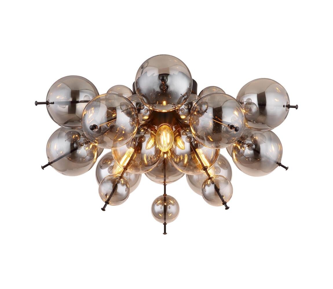 Globo 15633DS - Přisazený lustr UDO 3xE14/25W/230V pr. 55 cm černá 15633DS