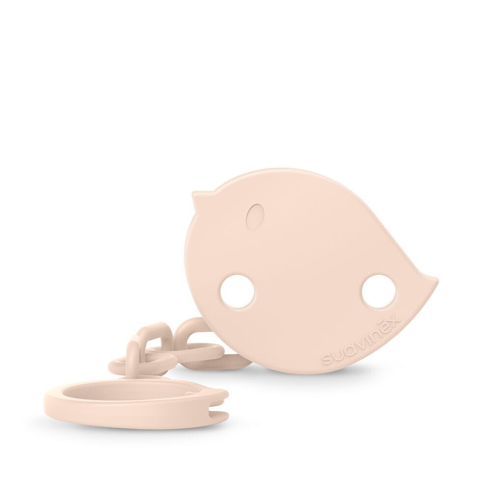 SUAVINEX Klip na dudlík BIRDIES - růžov