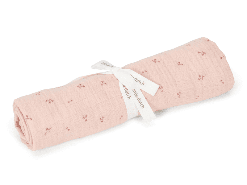 Little Dutch Plena zavinovací 120x120 cm s potiskem Pure Blossom