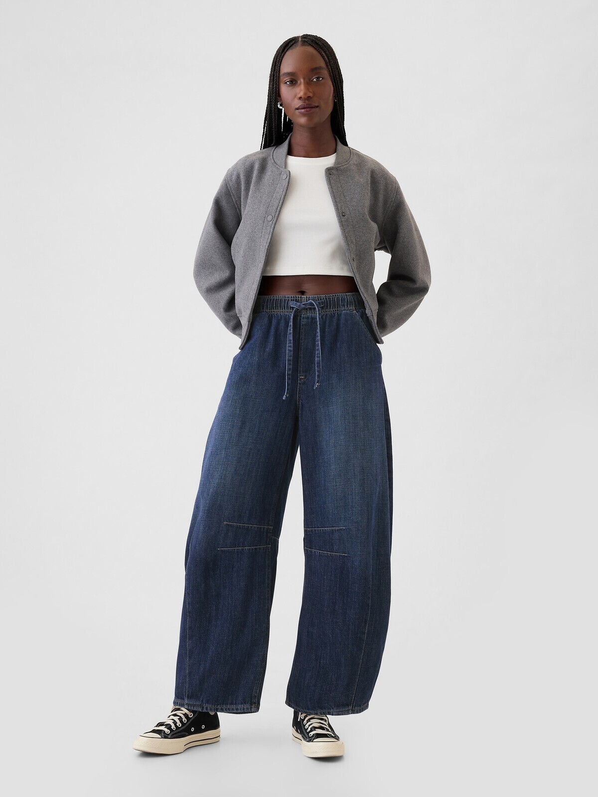 GAP Džíny Mid Rise Easy Horseshoe - Dámské