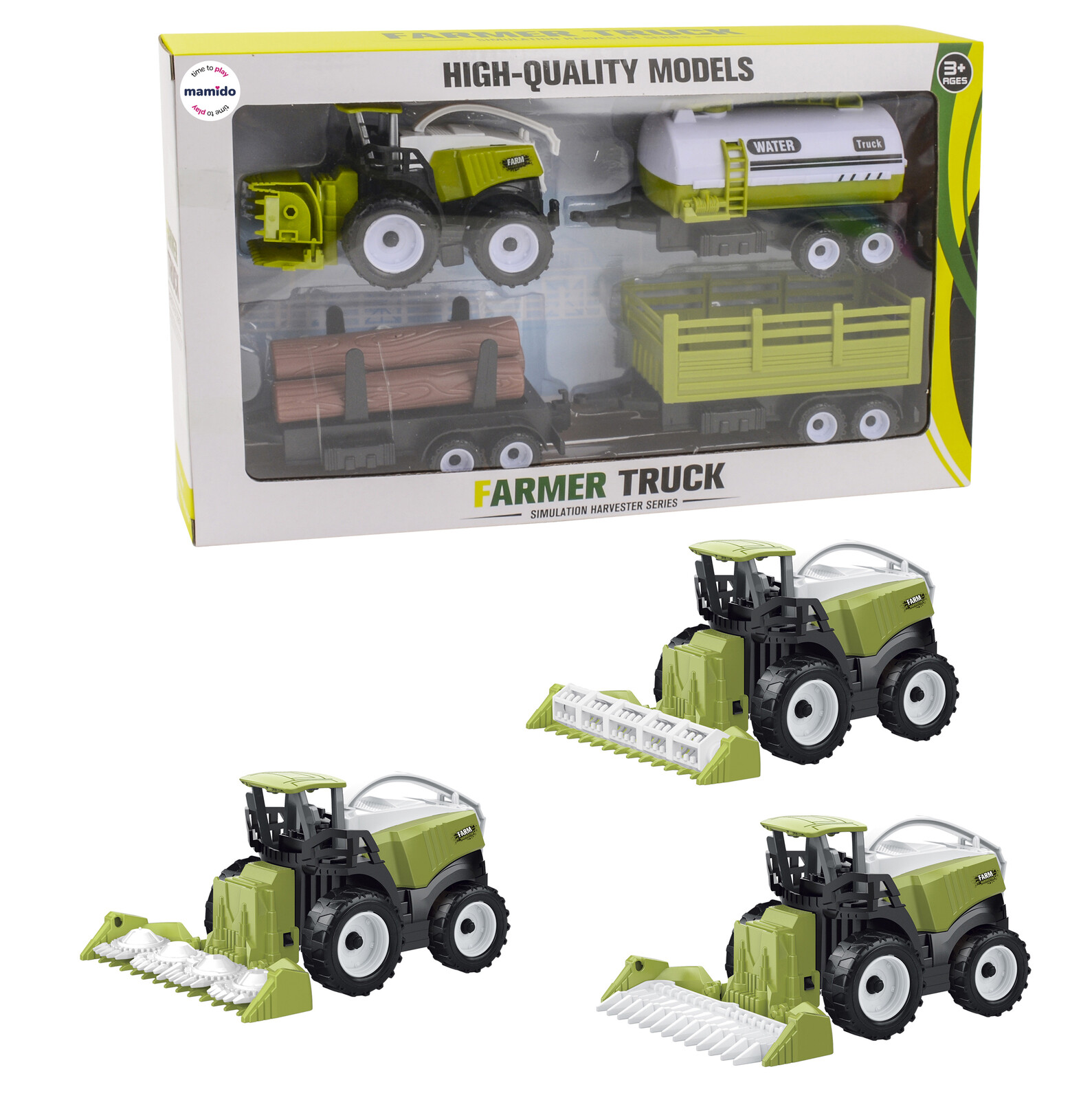 Mamido Mamido Dětský kombajn s vlečkami MT1175