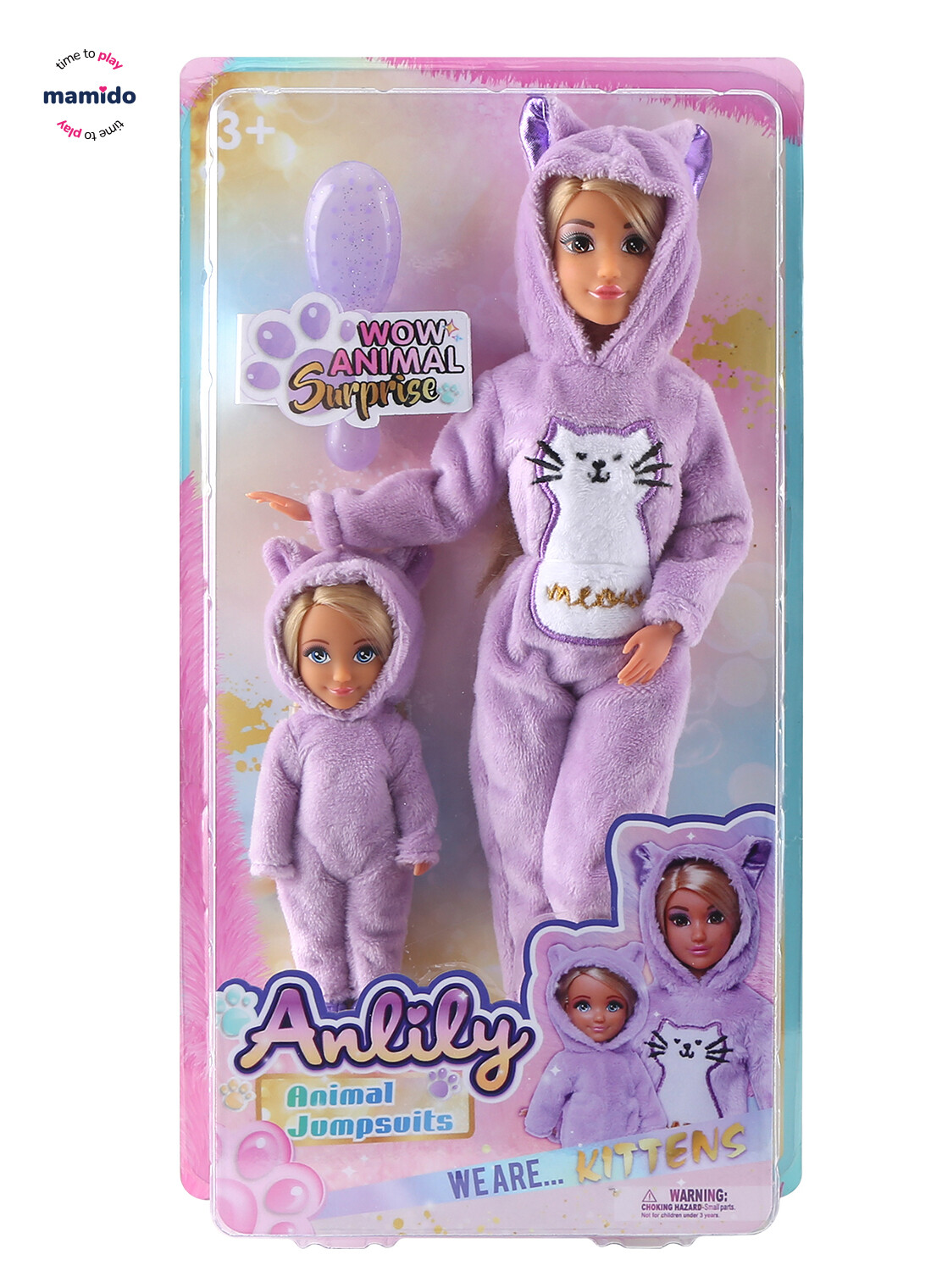 Mamido Mamido Panenka mamika s dcerou v oveveralu fialová