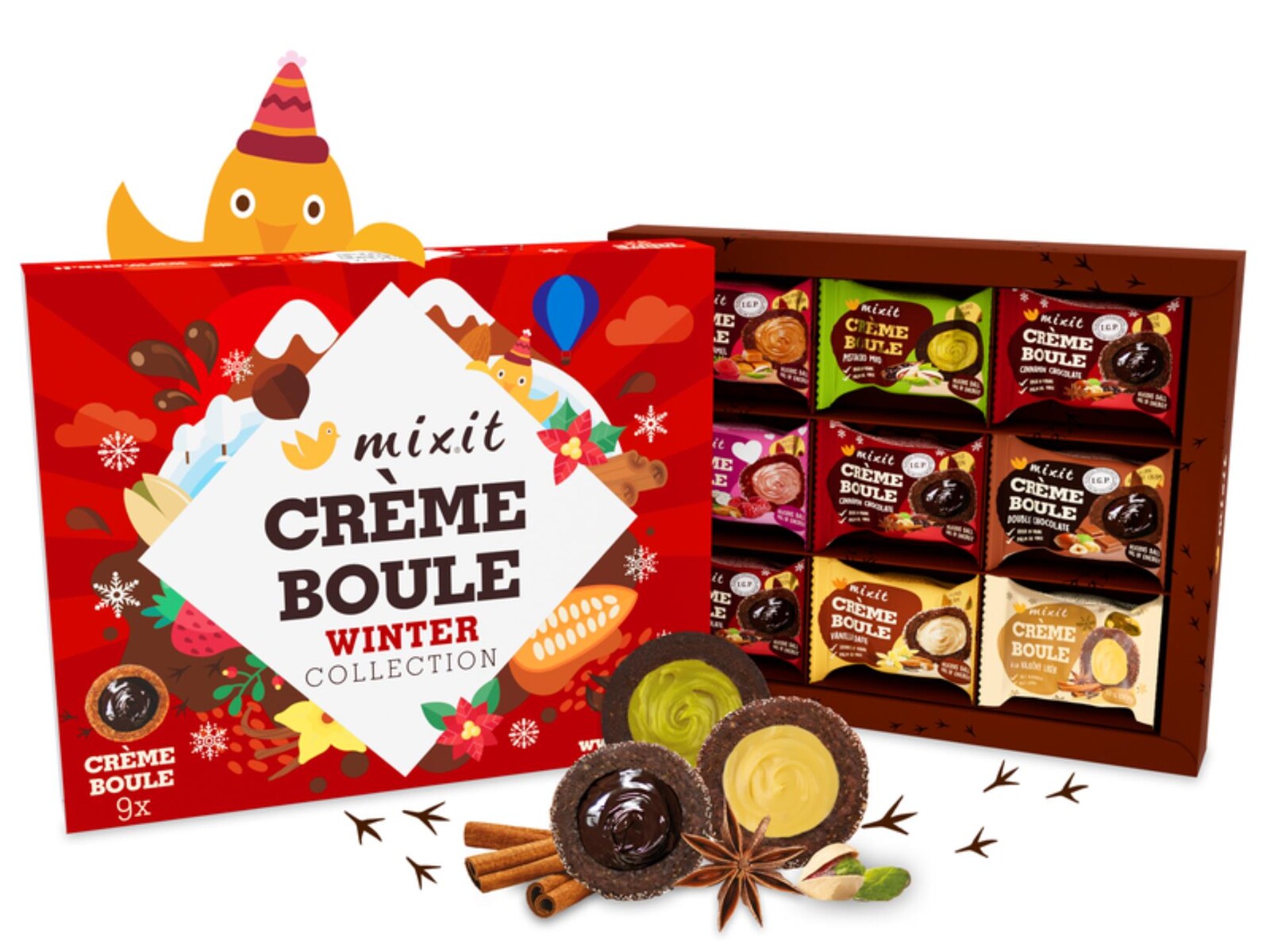 Vánoční Bouleniera, degustační sada Créme boulí, 270 g