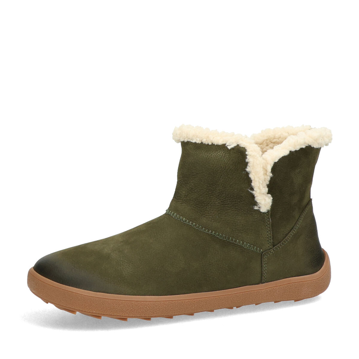 Robel dámské nubukové kotníkové boty - olivové - 36