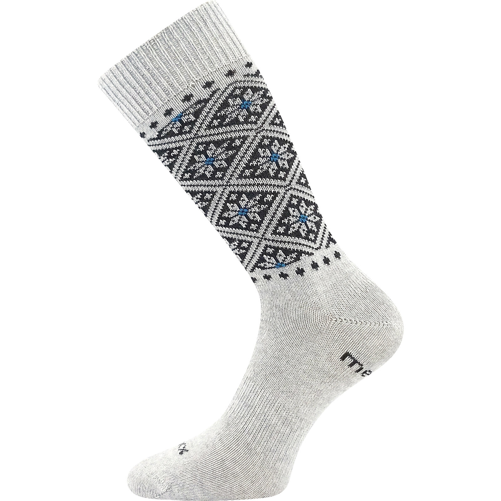 VOXX Ponožky dámské silné NORDKAPP z merino a s ionty stříbra SVĚTLE ŠEDÉ 35-38 126222