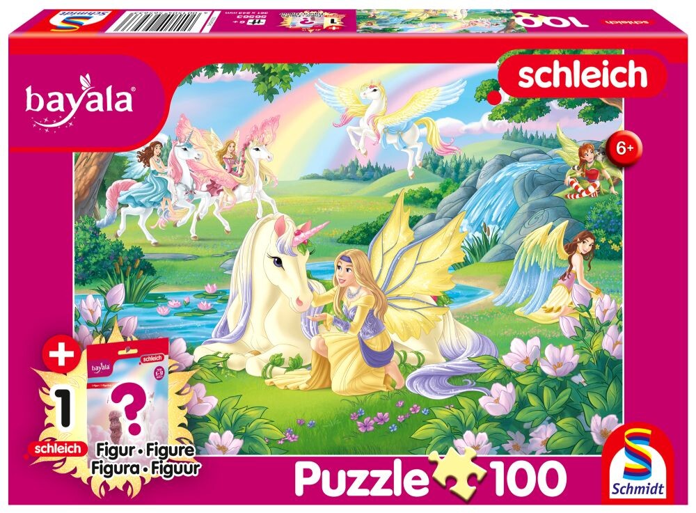 Schmidt puzzle SCHLEICH / BAYALA Kouzelní jednorožci 100 dílků + figurka