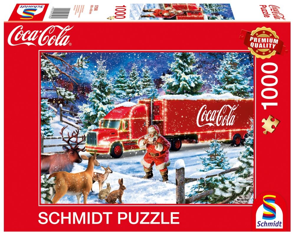 Schmidt puzzle Vánoční náklaďák COCA-COLA 1000 dílků
