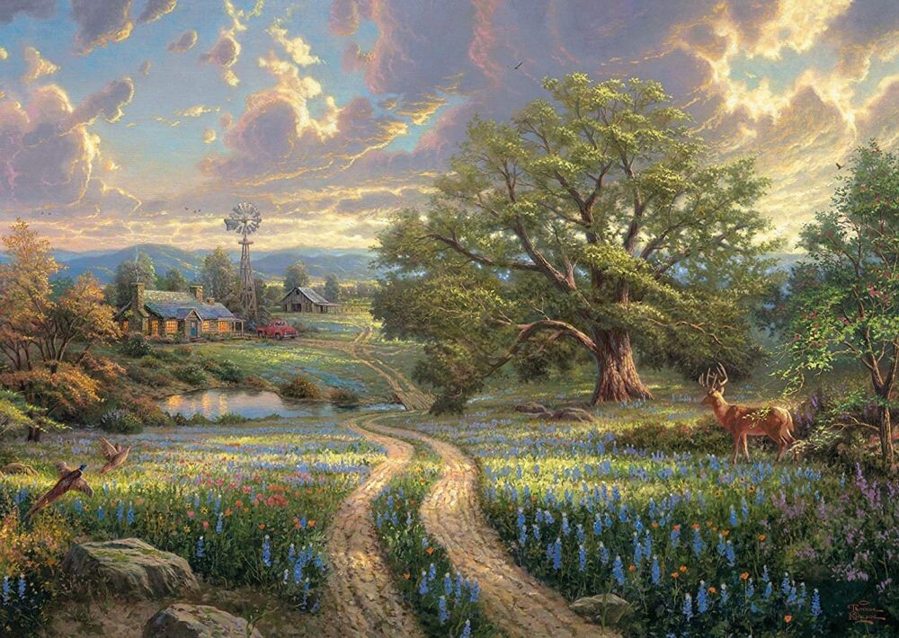Schmidt puzzle THOMAS KINKADE Život na venkově 1000 dílků