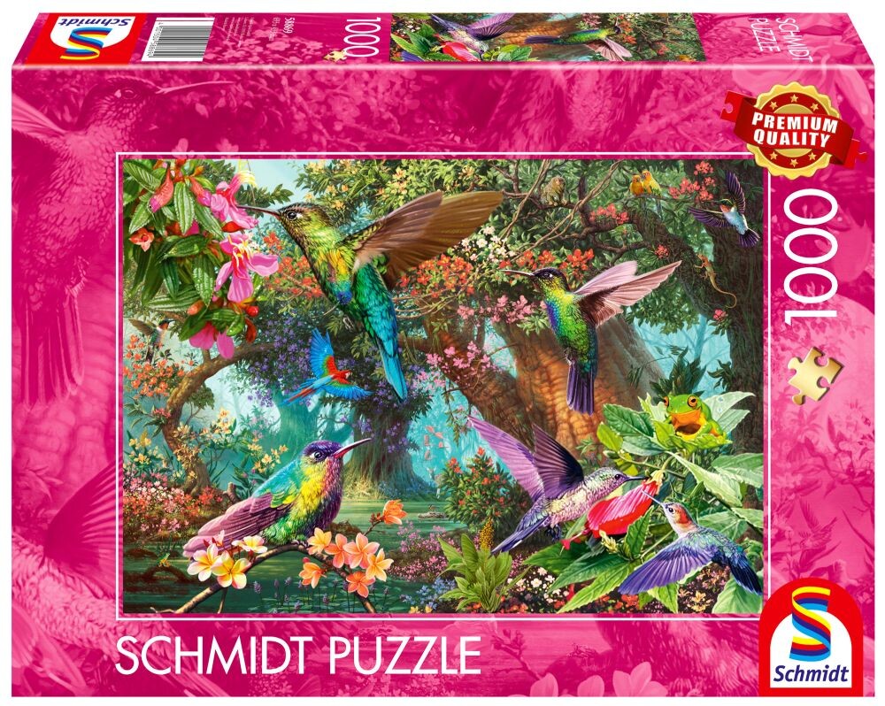 Schmidt puzzle Barevní kolibříci 1000  dílků
