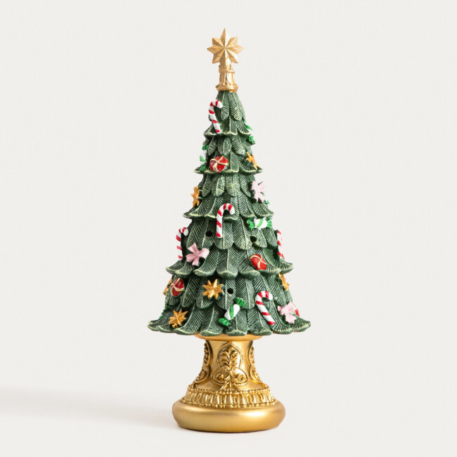 Vánoční dekorace stromek GIADA s LED osvětlením a hudební skříňkou 754333