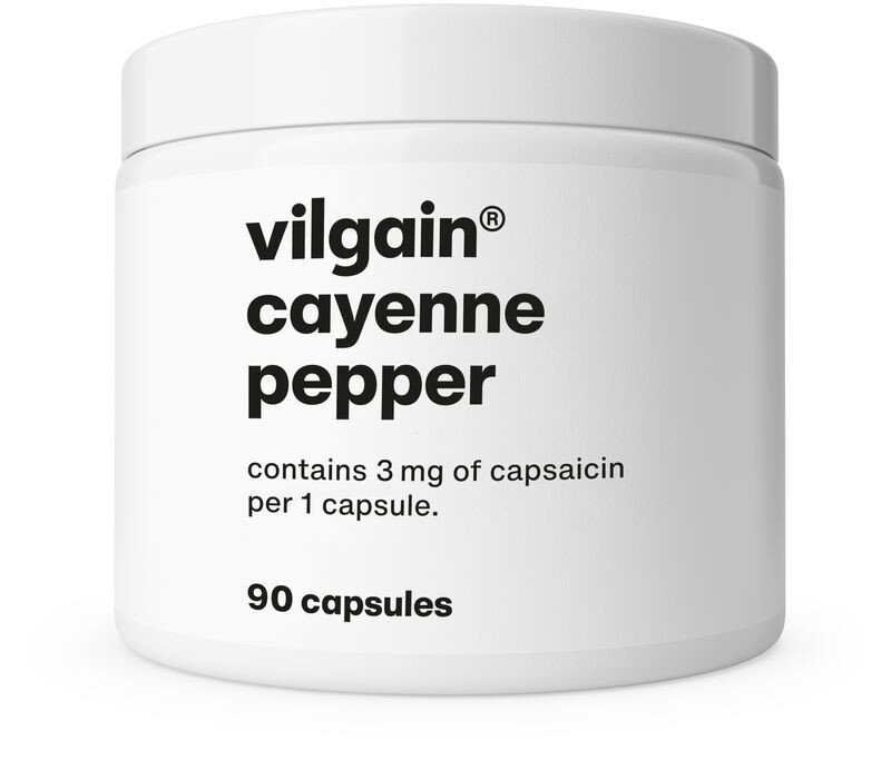 Vilgain Kajenský pepř extrakt – 90 kapslí