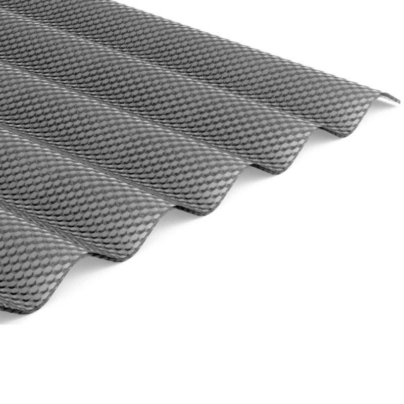 Polykarbonátová vlnitá deska Palram WBH STRONG antracit 3000 x 1045 mm, cena za 3,135 m2 (1 deska)