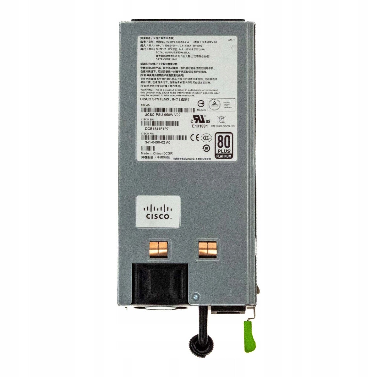 Cisco 341-0490-02 A0 DPS-650AB-2 A 650W