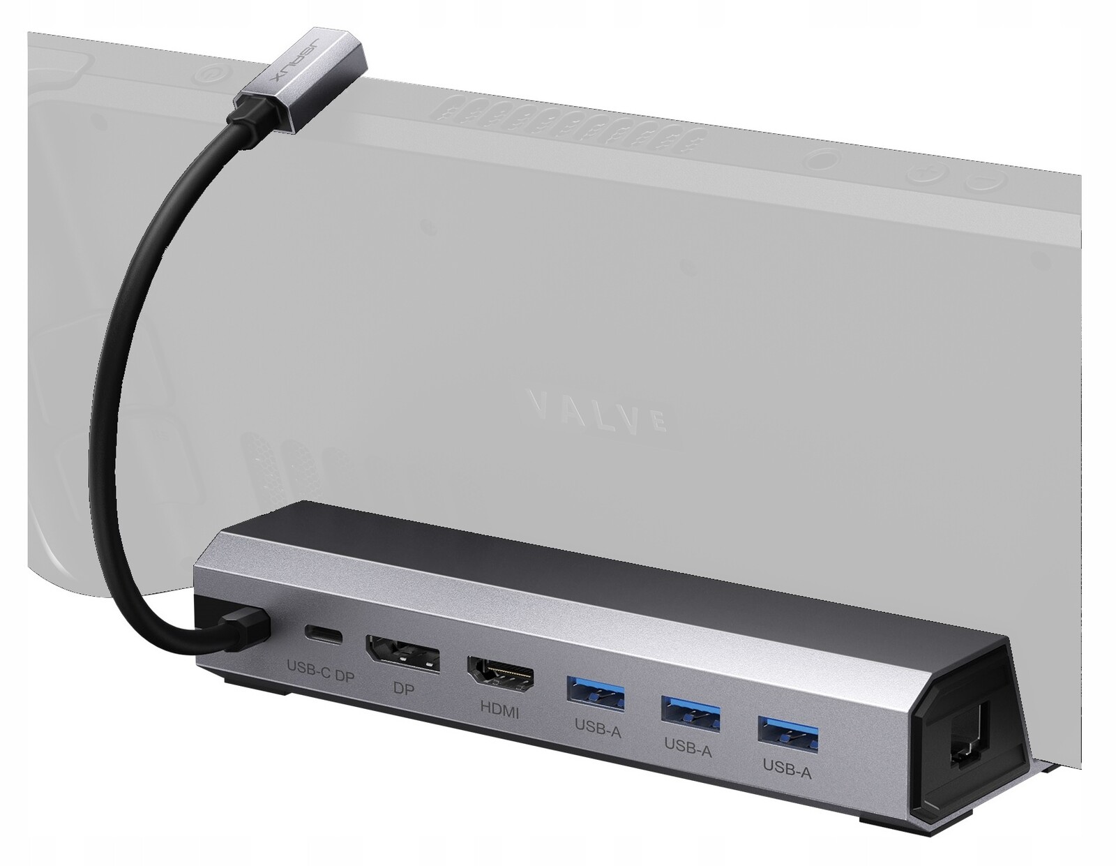Usb-c dokovací stanice Hub Jsaux Hdmi 4K 60Hz Ethernet RJ45 pro Steam Deck