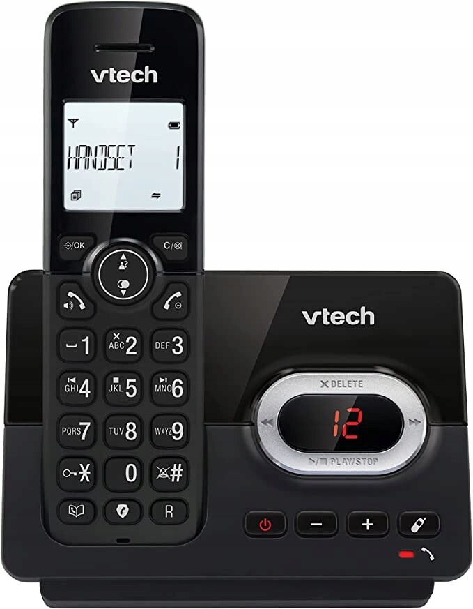 Vtech Bezdrátový Telefon CS2050 S Automatickým Záznamníkem, Černý