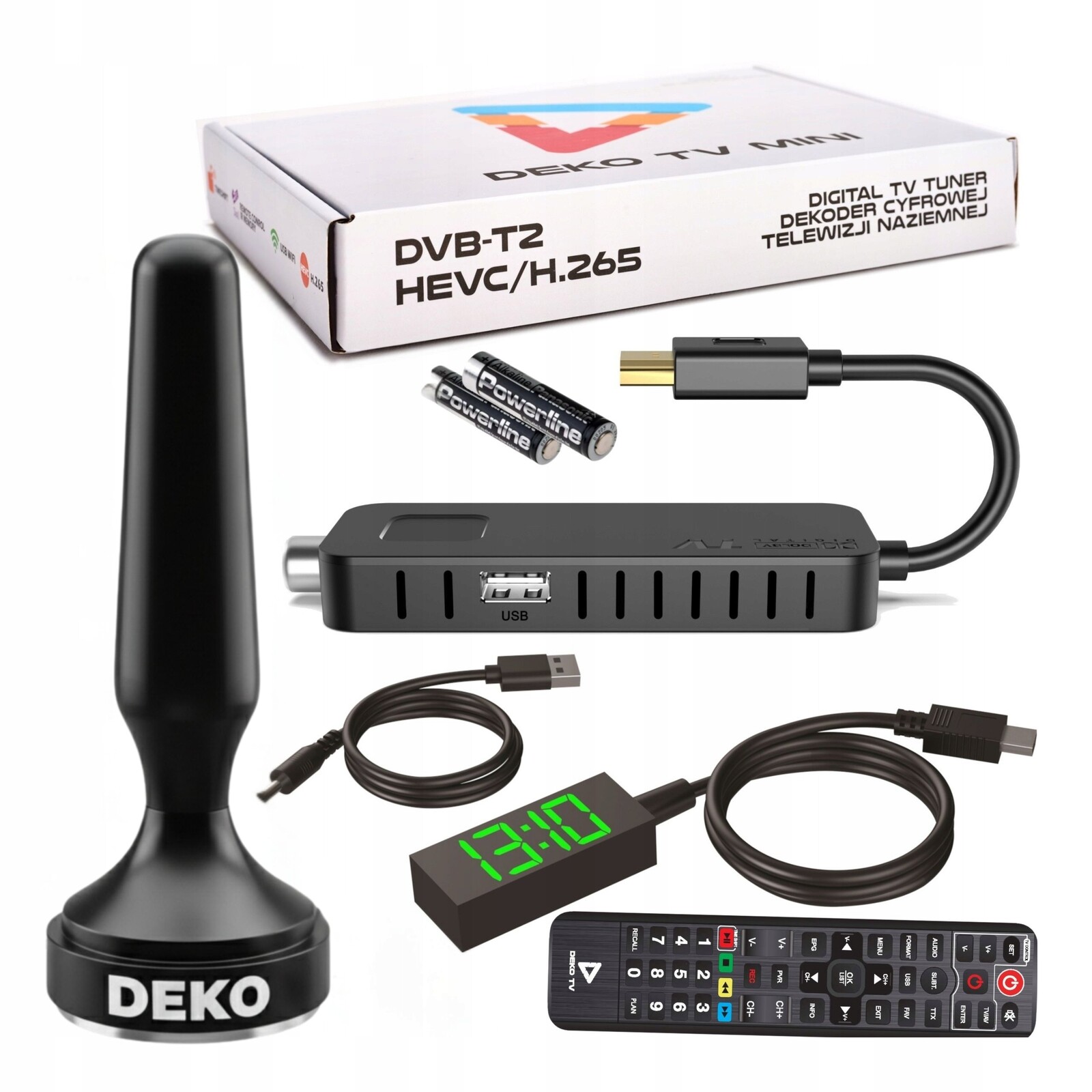 Pokojová anténa Dekodér DVBT2 pro Tv Anténa Wifi Domácí sada