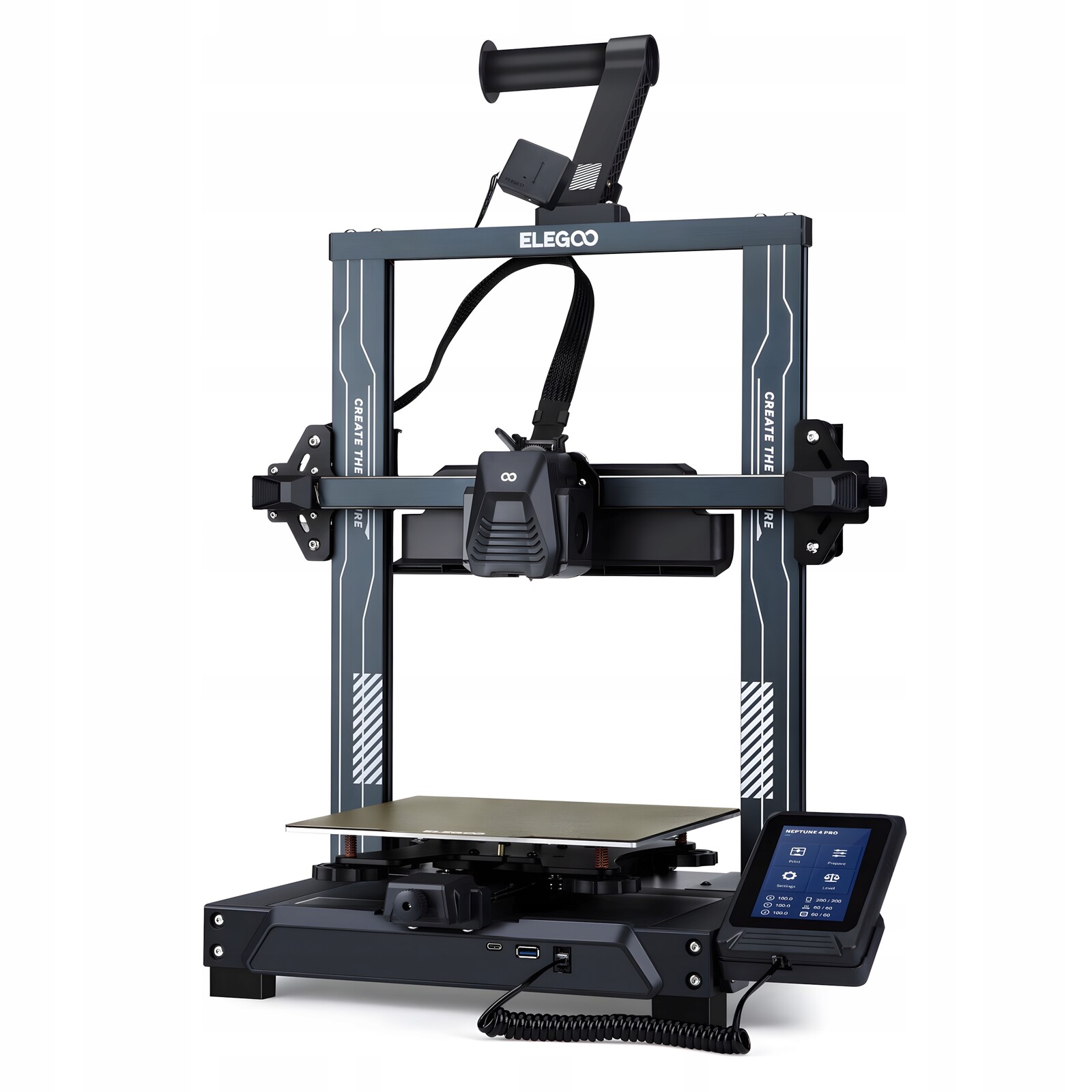 Elegoo Neptun 4 Pro 3D tiskárna Fdm Samonivelační 500 mm/s Přesná