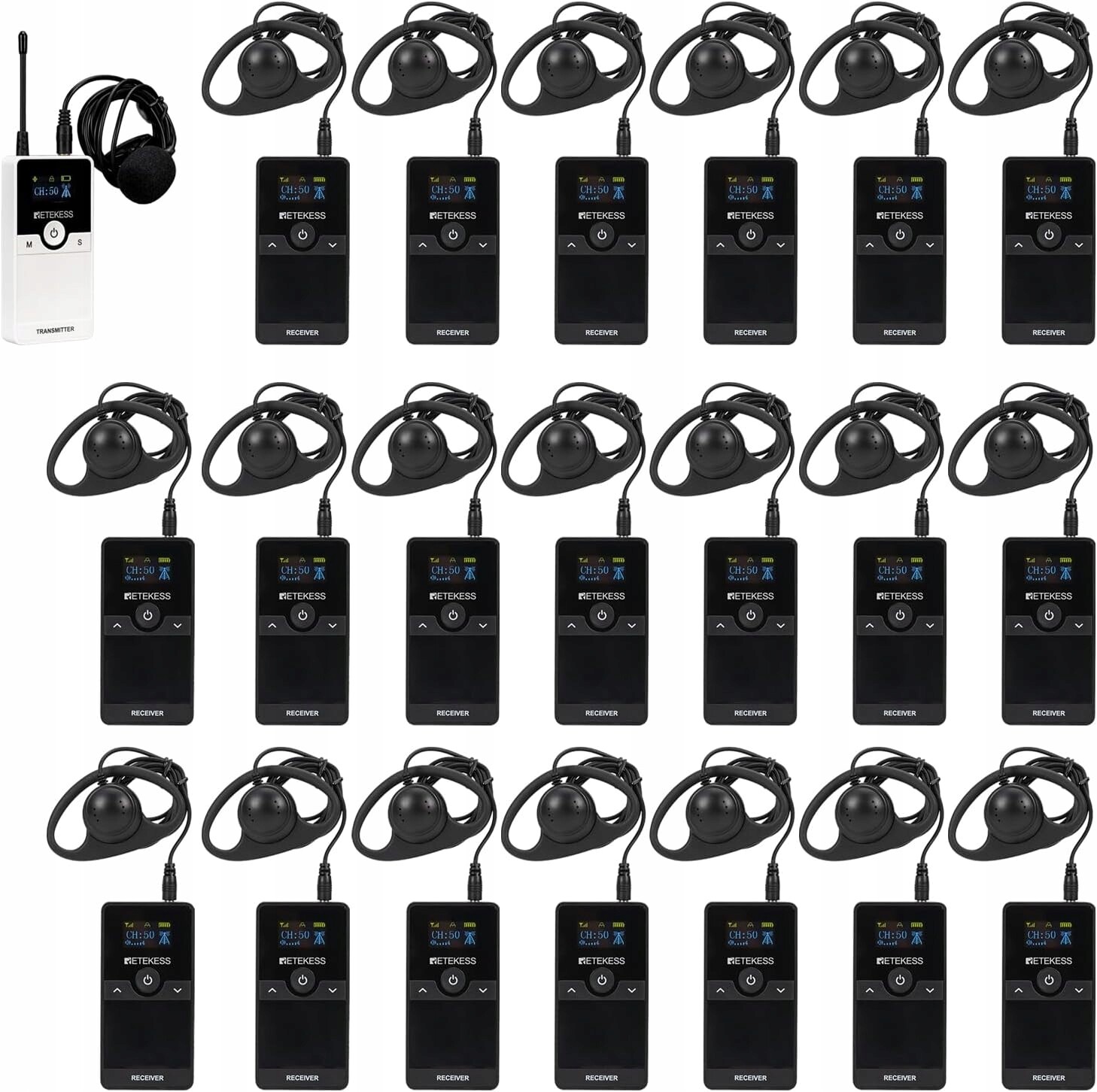 Retekess TT116 Bezdrátový audiopřekladový systém s redukcí šumu 200 m