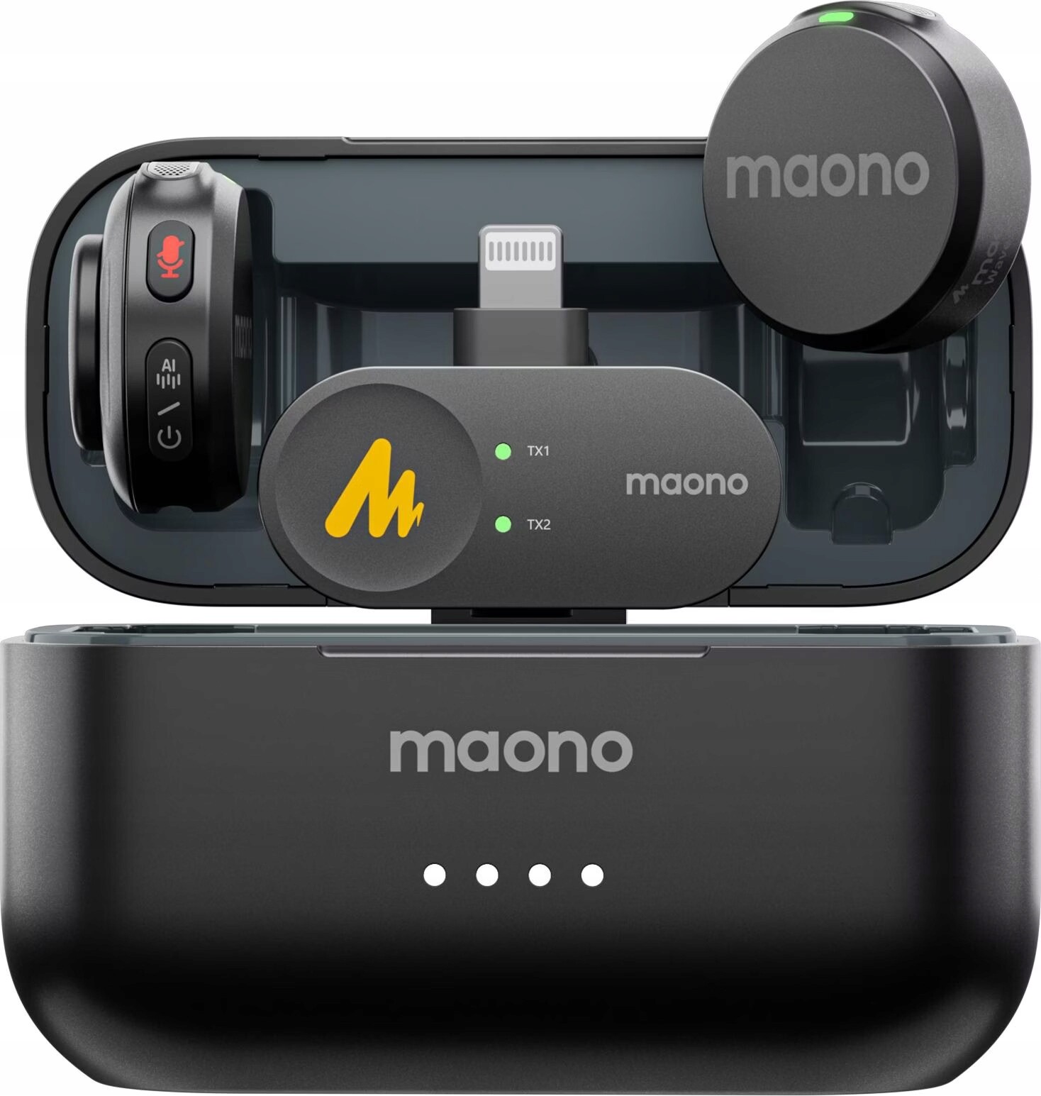 Maono Wave T5 – bezdrátový set mikrofonů Lightning pro nahrávání a videozáznamy