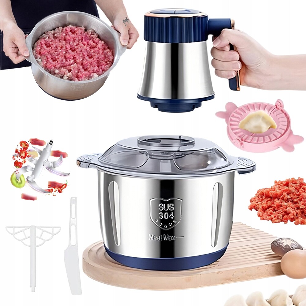 Elektrická míchačka na maso 5 l Nerezová Ocel Profesionální do kuchyně