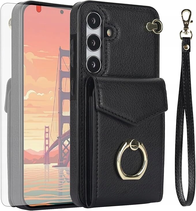 Ninki pouzdro pro Samsung Galaxy S24 plus ring peněženka Rfid černá