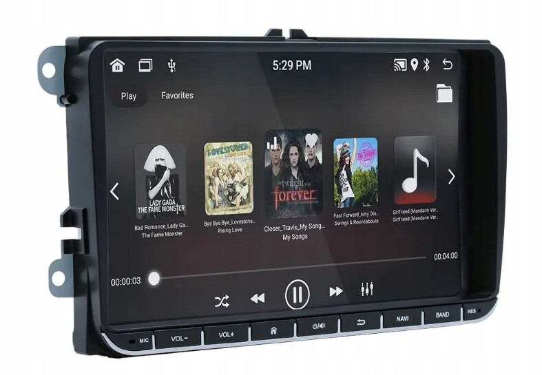 Autorádio Navigace 2 Din Android Vw Passat B6 B7 Golf Seat Skoda