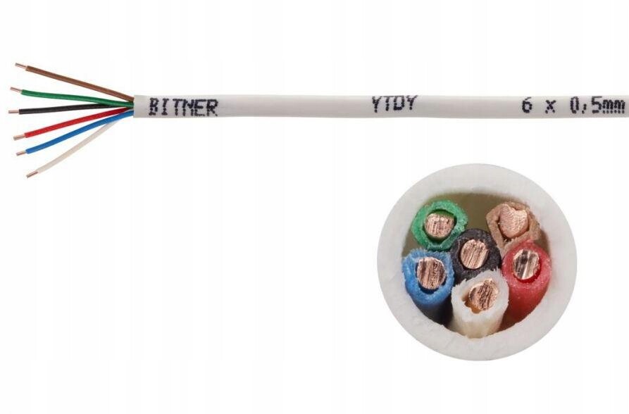 Domofonový Alarmový Kabel Bitner Ytdy 6X0,5 100 M