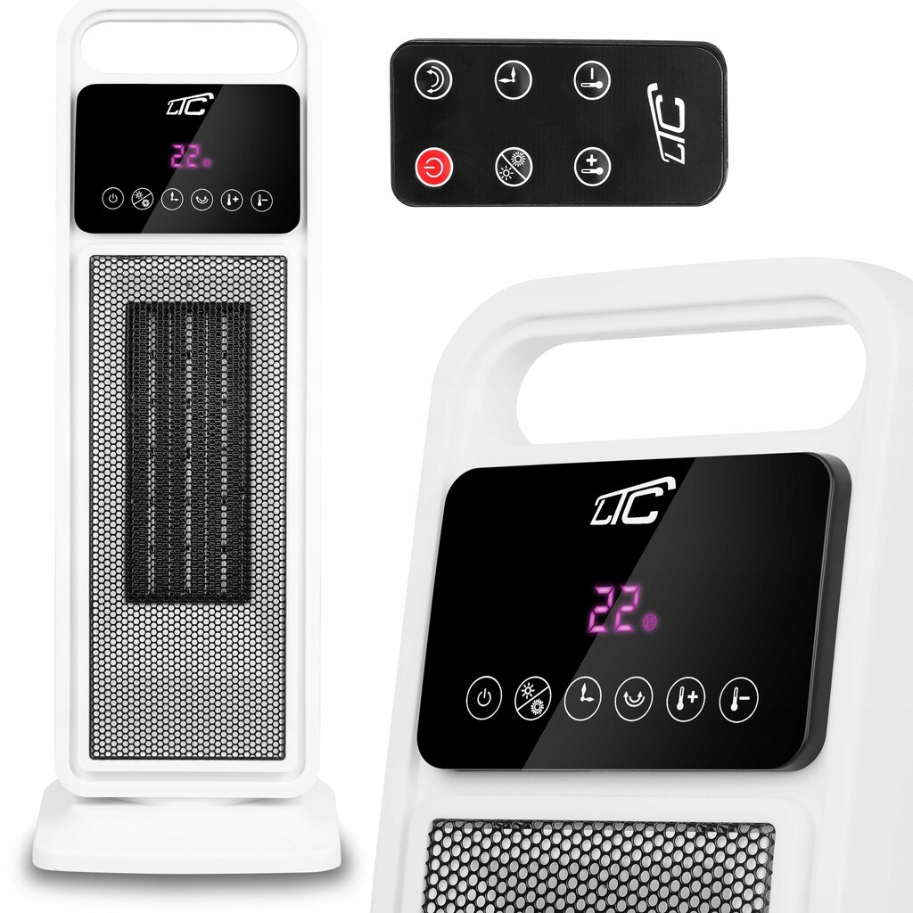 Keramický Termoventilátor, Elektrický Otočný Ohřívač Farelka S Dálkovým Ovládáním