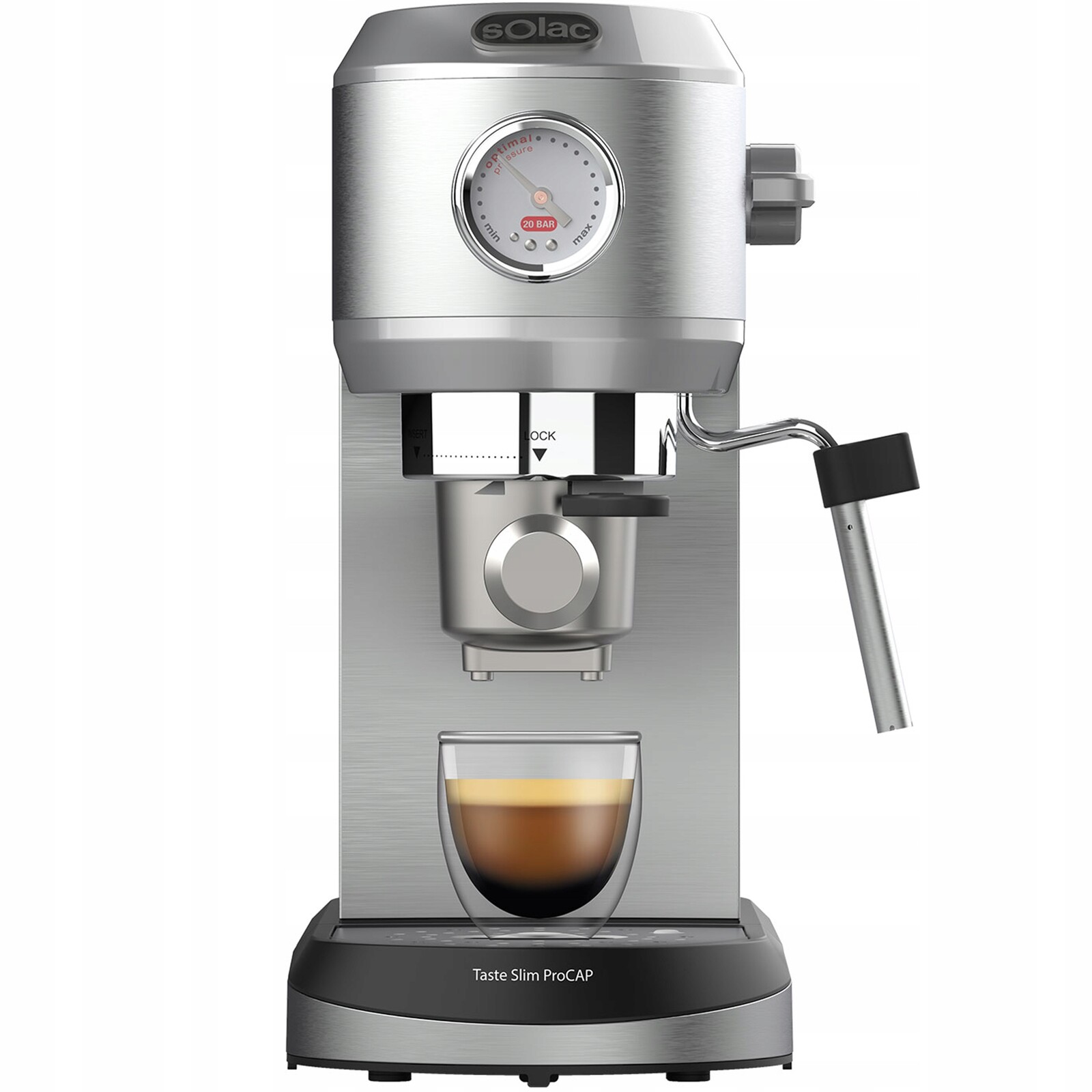 Tlakový Baňkový Kávovar S Adaptérem Na Kapsle 20 Bar Solac Tase 1350W