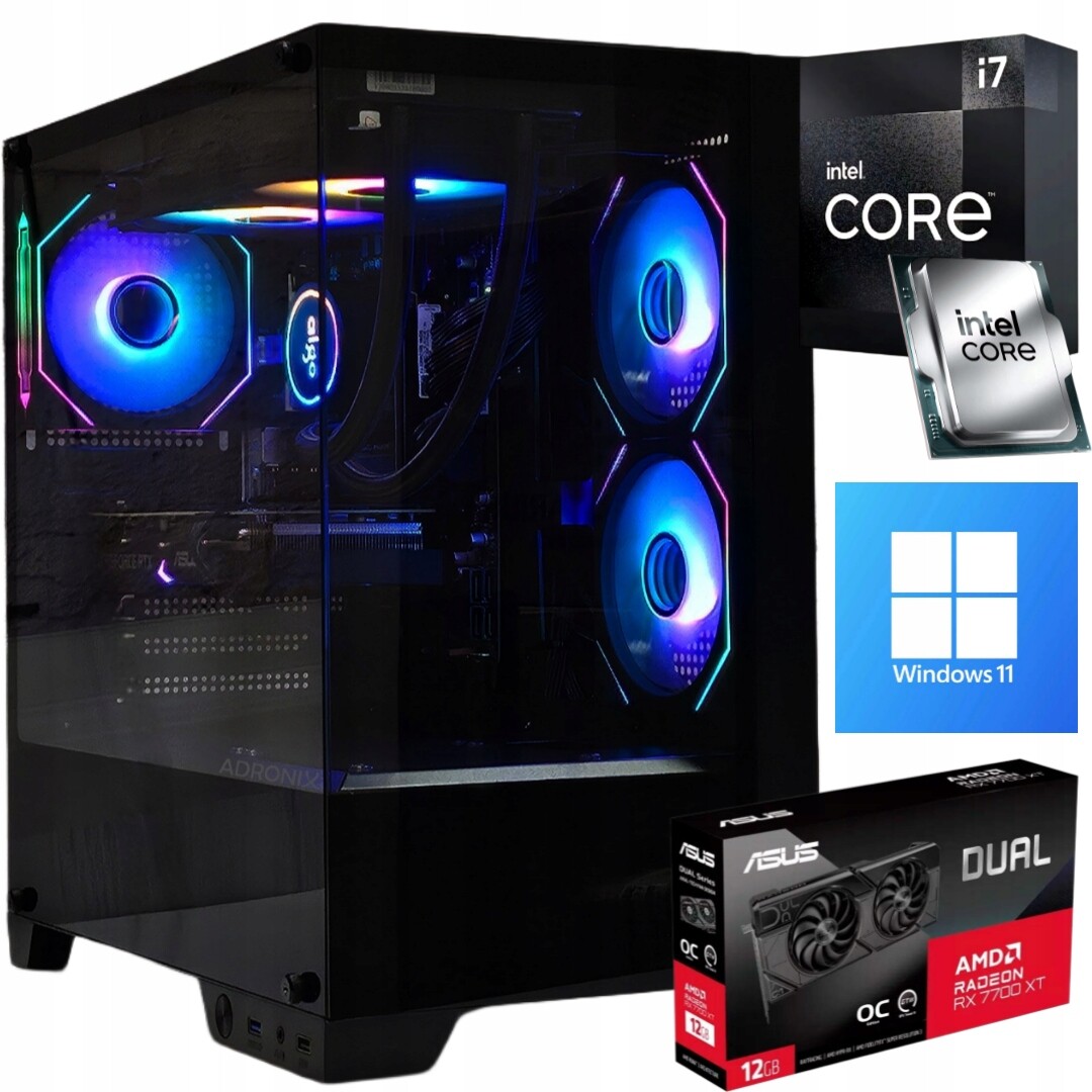 Herní Počítač I7 32GB Rx 7700XT 12GB Win 11PRO