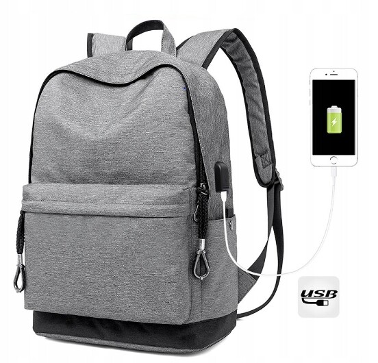 Taška Batoh Na Notebook Městská Cestovní Obchodní Šedá 15,6