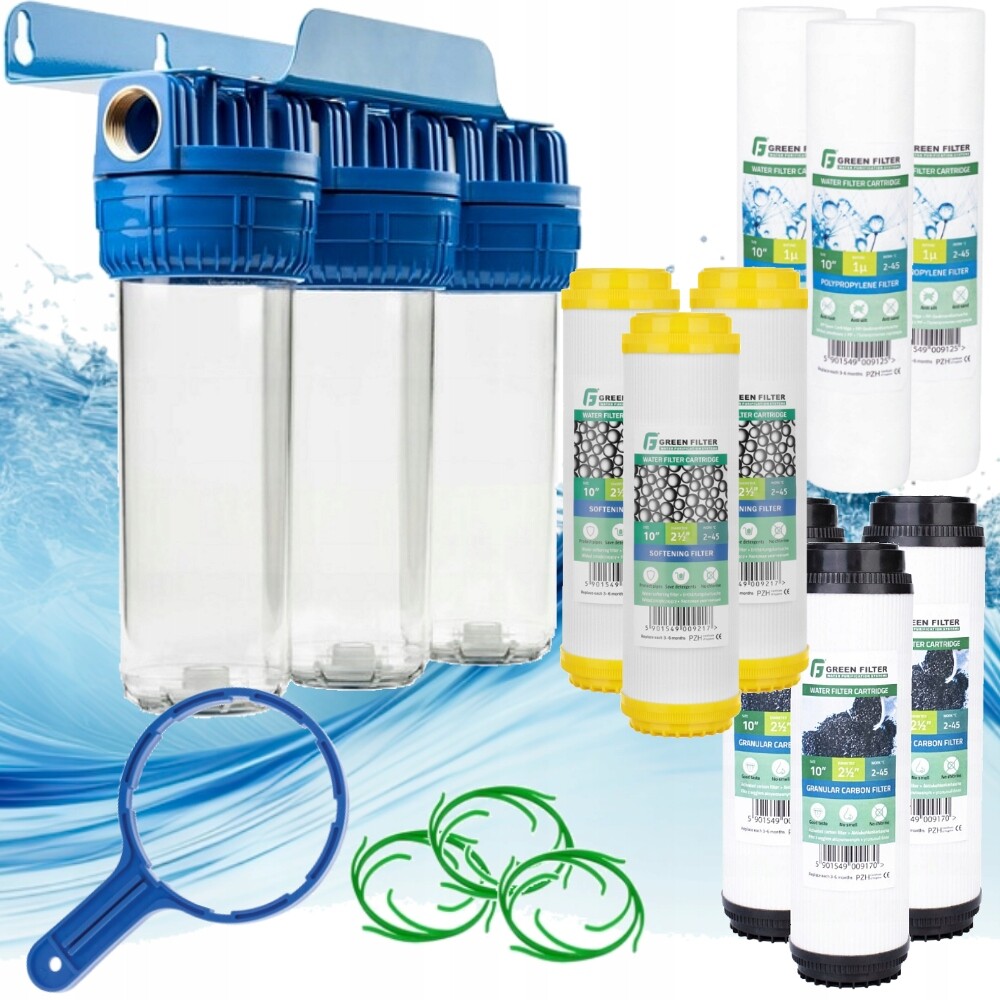 Předfiltr Vody S 3STUPŇOVÝM Trubkovým Tělesem 3/4