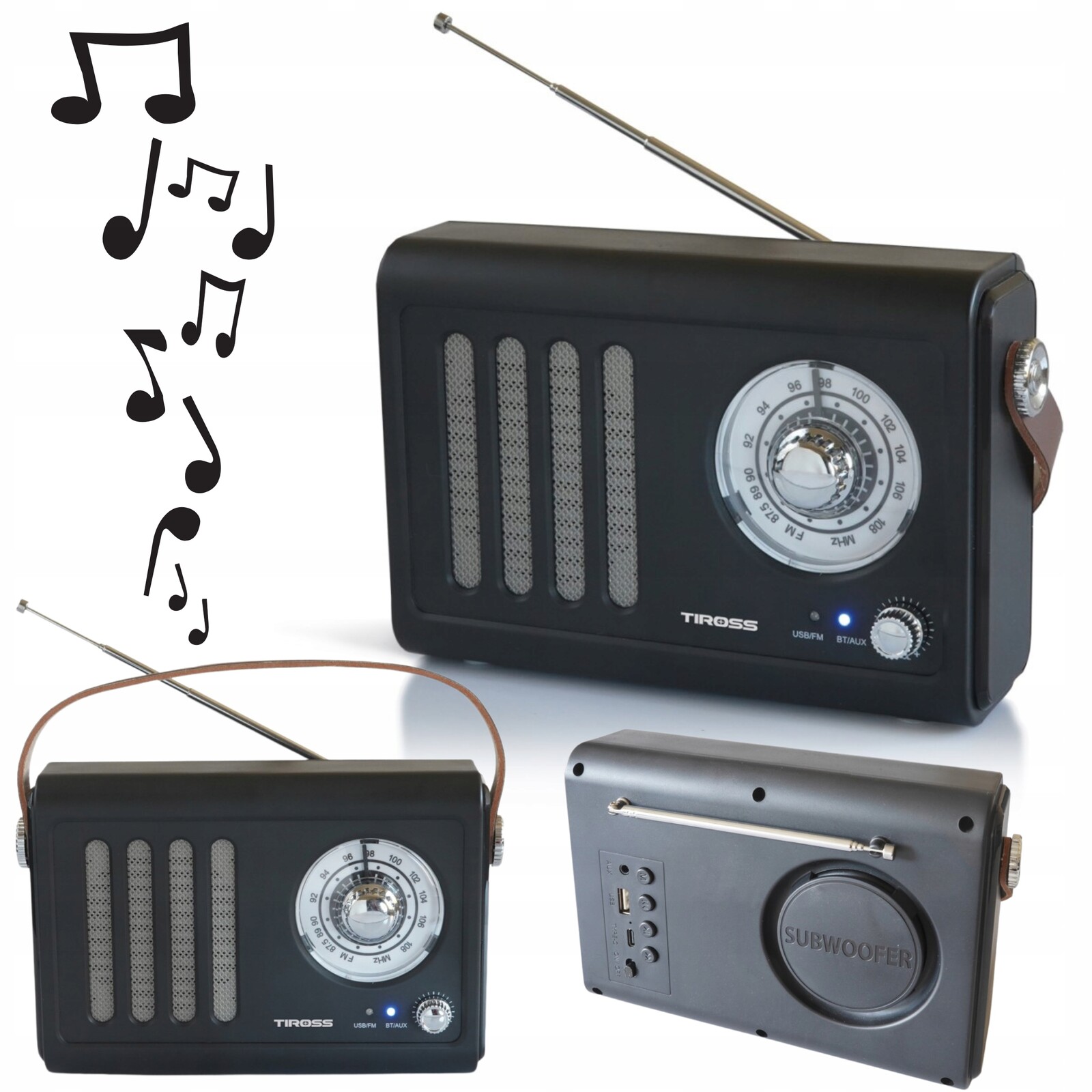 Tiross Rádio S Usb Přehrávačem