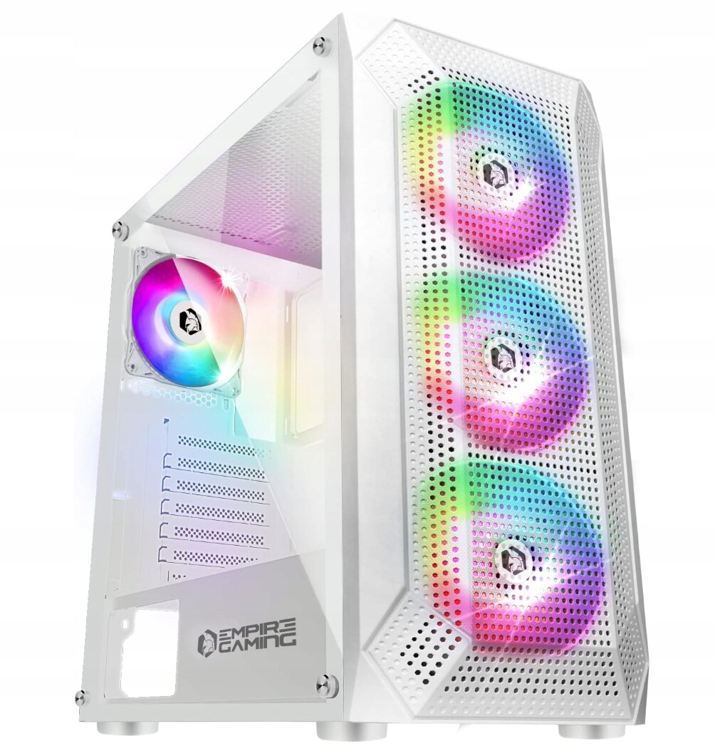 Počítačová Skříň Empire Gaming OE-CA-22 Midi Tower bílý