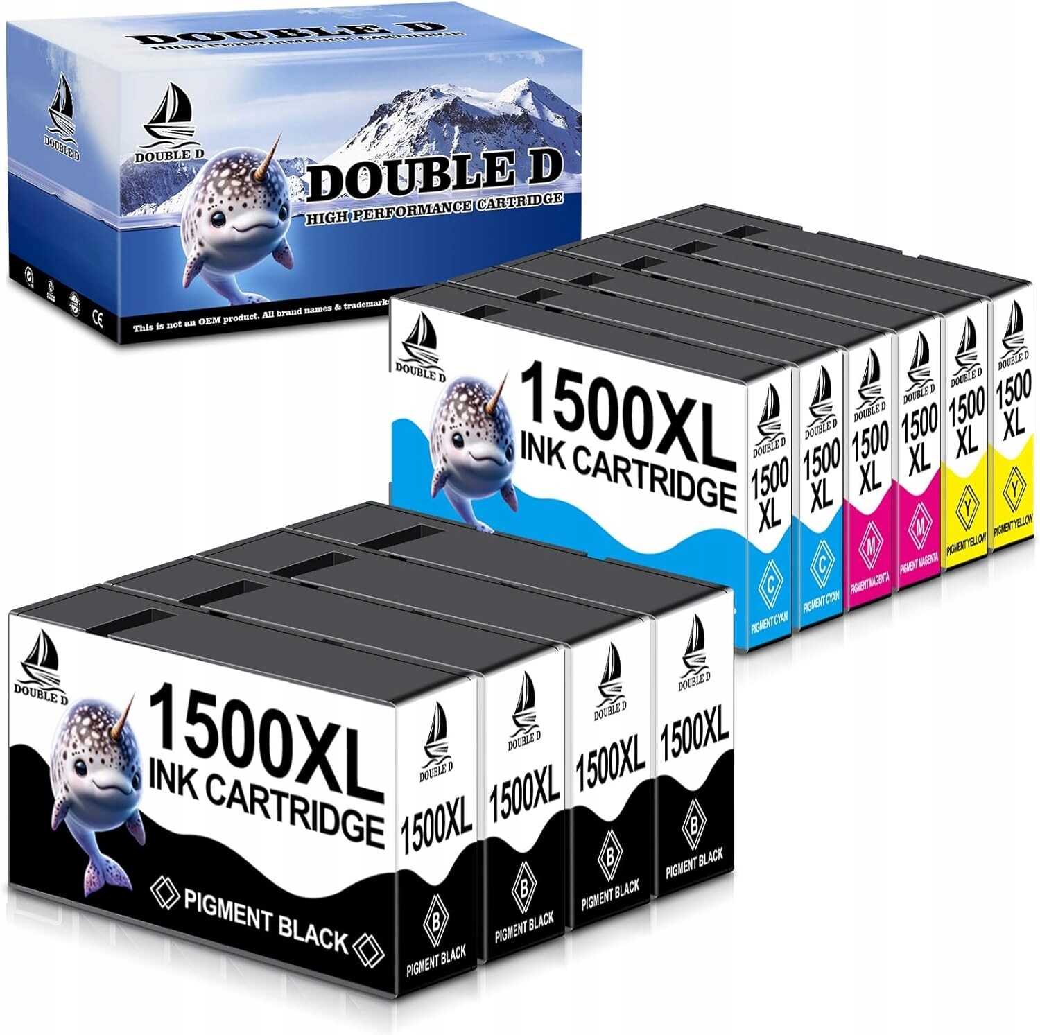 10-pack Double D PGI-1500XL Multipack náhradní sada pro Canon 1500XL Maxify