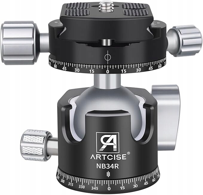 Kulová hlava Artcise Low Profile, NB34R 34 mm, kovová pro stativ