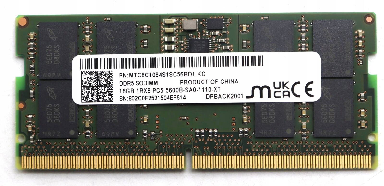 Originální paměť Ram Lenovo 16GB DDR5 Sodimm PC5300 5M31L87393 5M31L87394