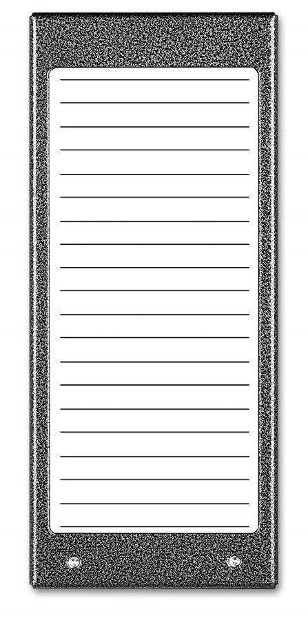 Aco CDN-17N St (w) Podsvícený panel seznamu nájemníků (cca 17 záznamů)