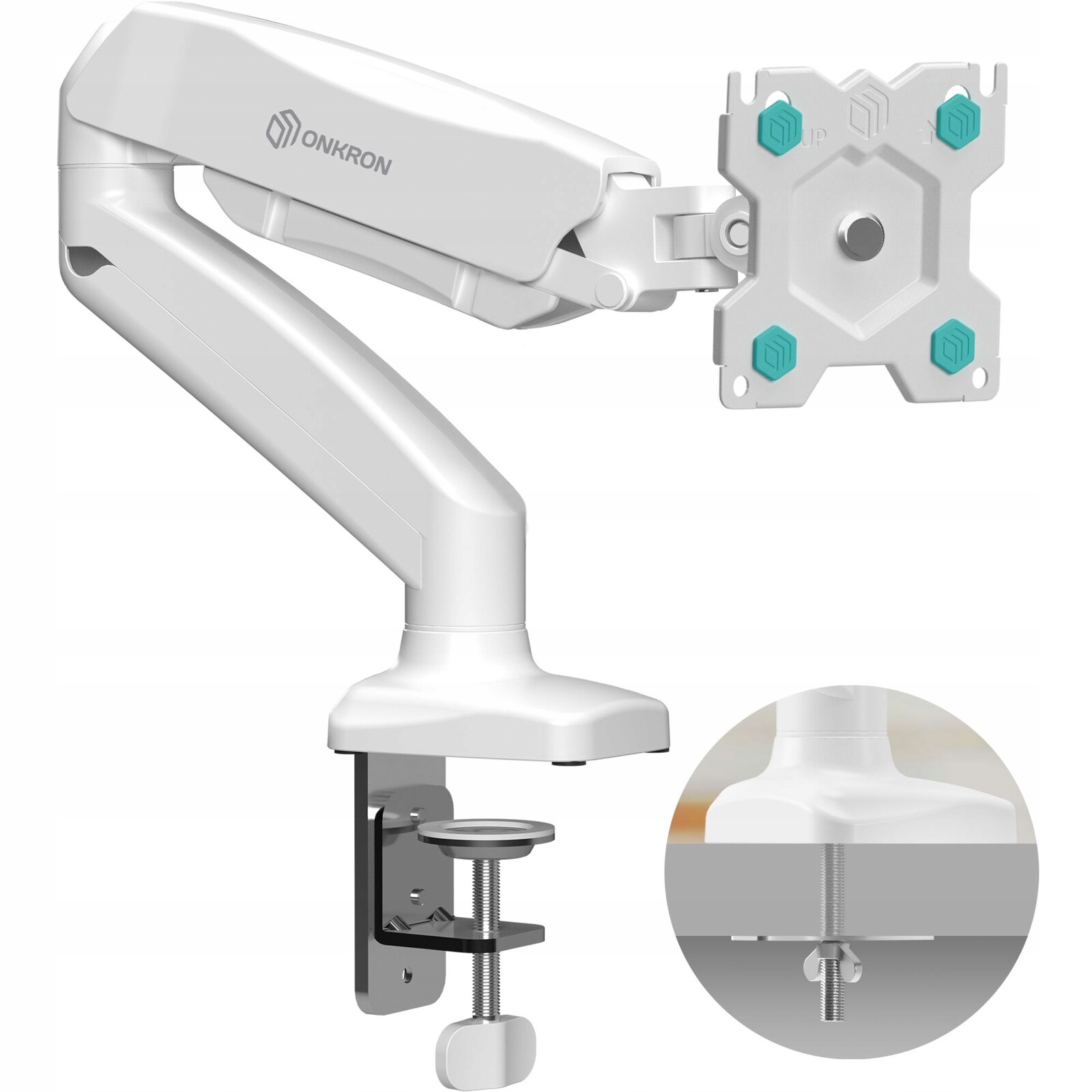 Onkron držák monitoru 13-32 palců až 8 kg, stolní stojan G80-W bílý