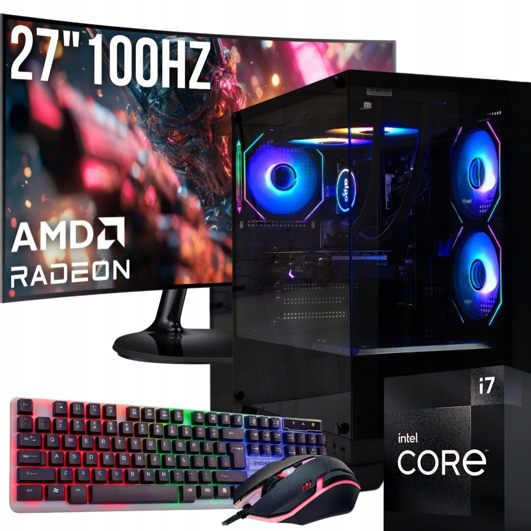 Herní Set I7 32GB Rx 9060XT 16GB Monitor 27