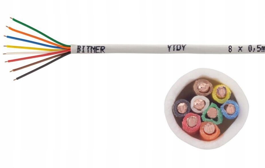 Domofonový Alarmový Kabel Bitner Ytdy 8X0,5 100 M