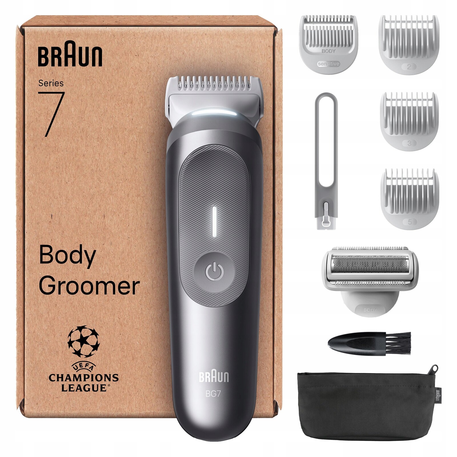 Braun Bodygroomer Series 7 Sada 8v1 Zastřihovač Holicí Strojek
