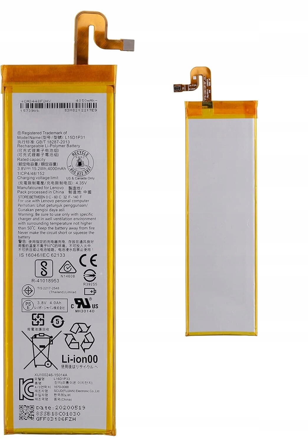 Baterie Akumulátor Lipo L15D1P31 Pro Lenovo Yoga Tab 3 Pro YT3-X90F YT3-X90L