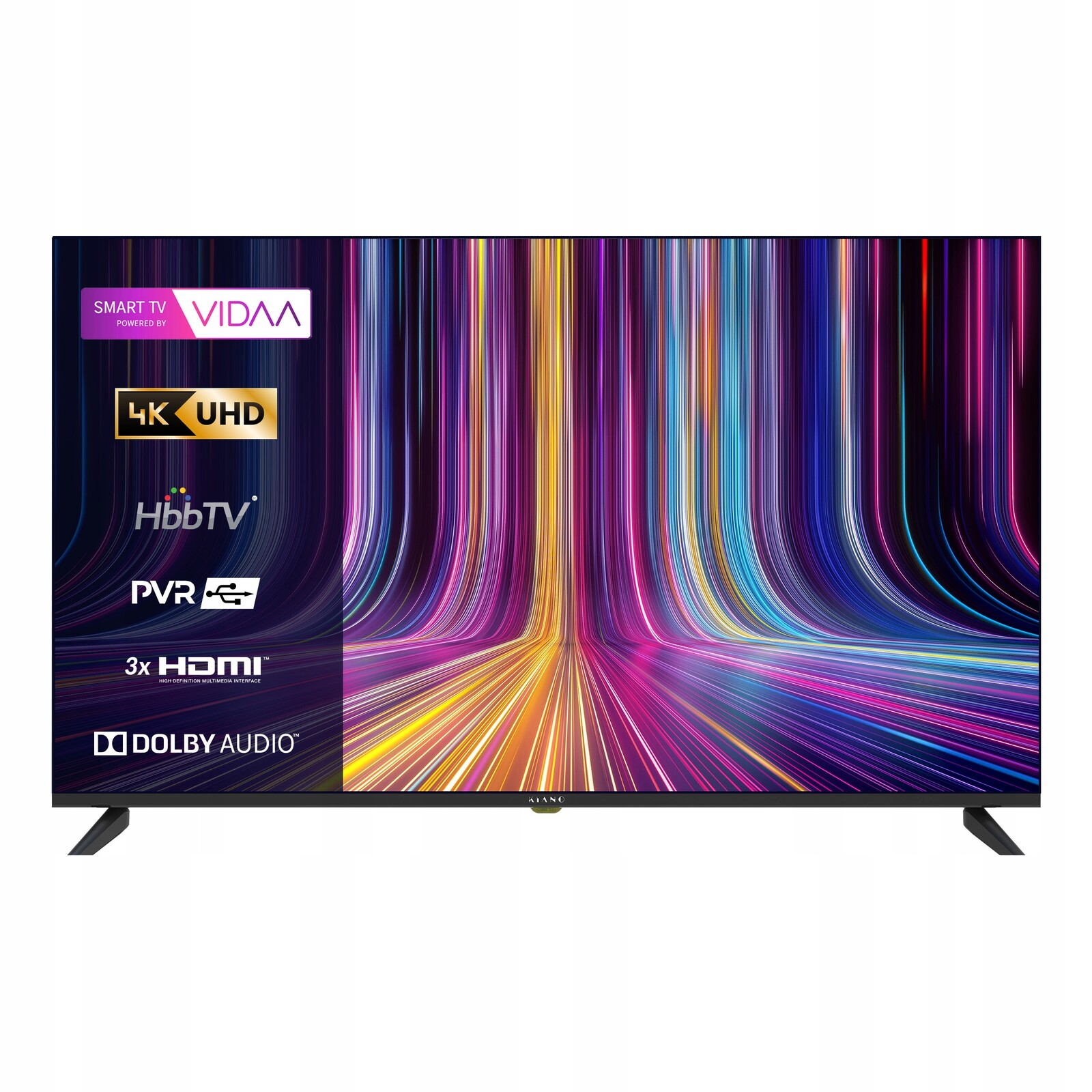 Televizor Kiano Elegance 50' se systémem Vidaa Smart Tv D-led DVB-T2/S2