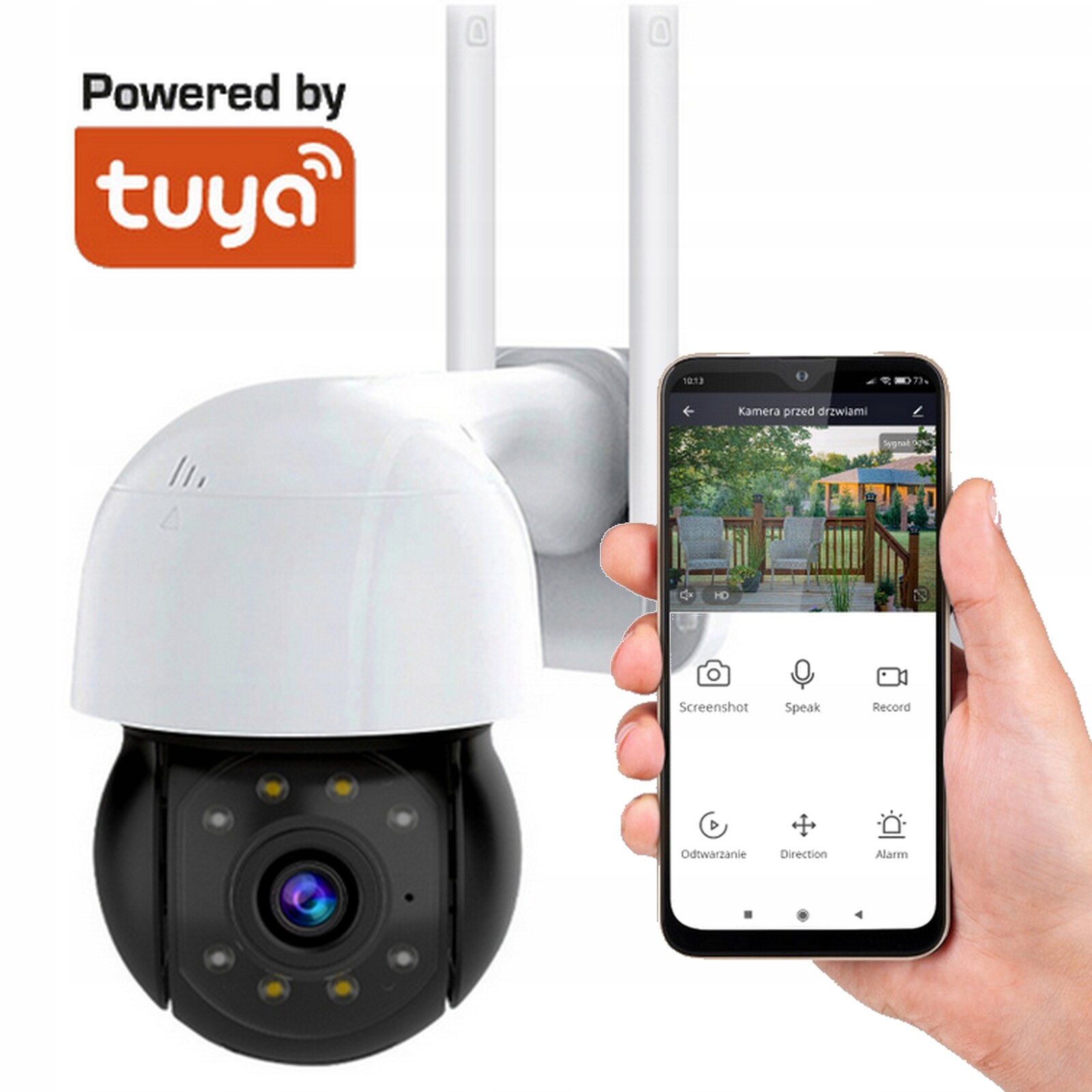 Otočná Wifi Kamera Sd Automatické Sledování Venkovní Aplikace Tuya