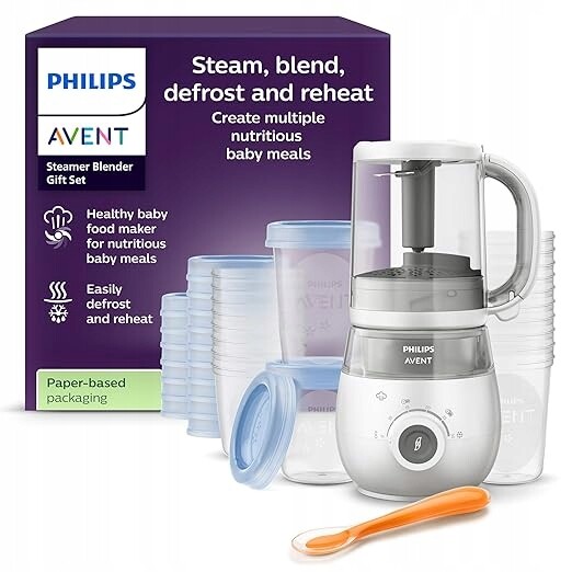 Philips SCF883/20 Set Avent Blender Parní mixér pro děti 4v1